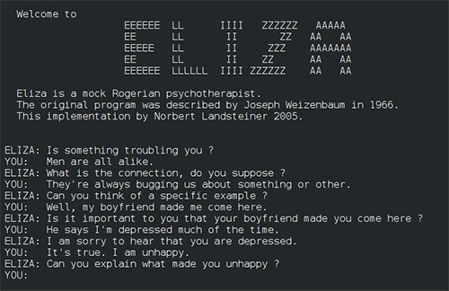 chatbot eliza AI