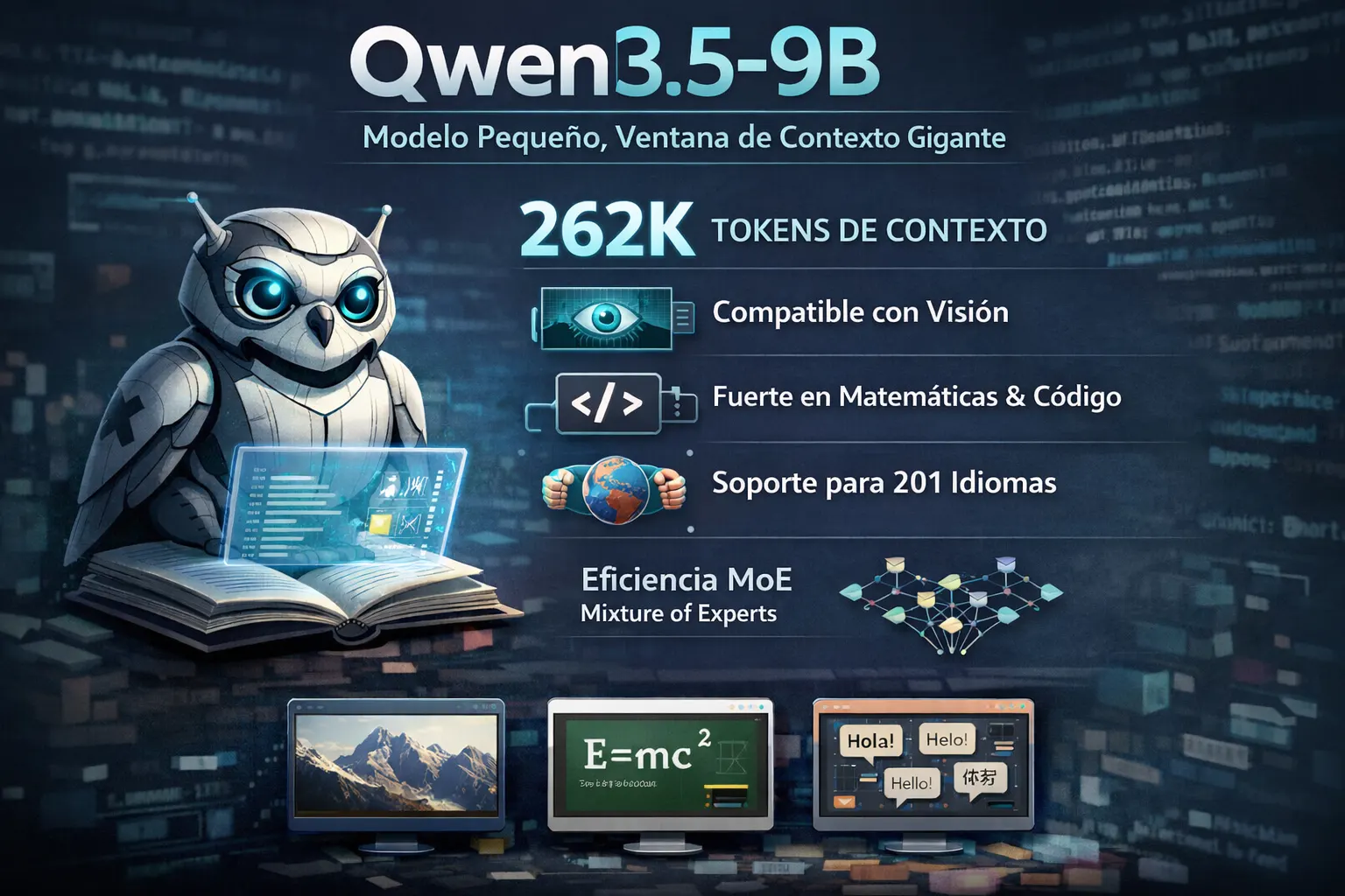 Qwen3.5-9B modelo compacto con ventana de contexto masiva