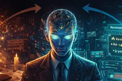 Ilustración conceptual de Context Engineering con capas de información rodeando un modelo de lenguaje